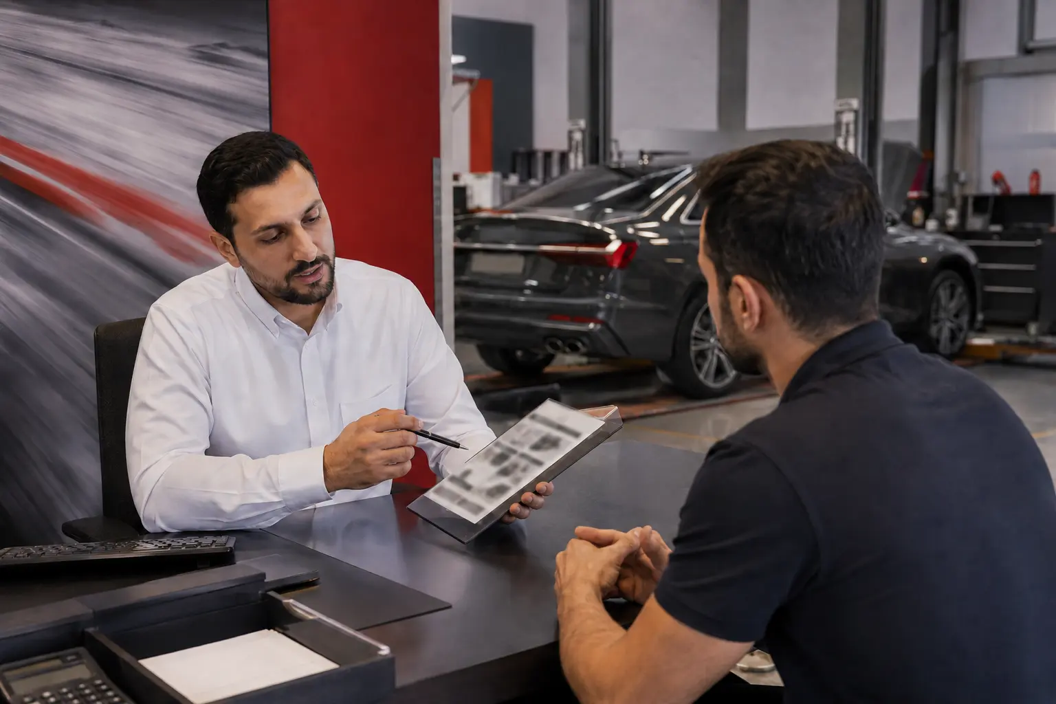 مستشار يشرح تقرير فحص أودي المدعوم بالصور لمشترٍ من دون بيانات خاصة