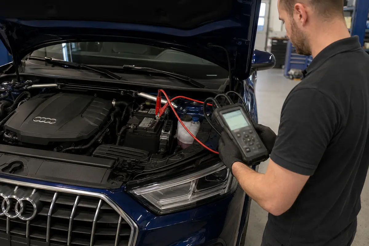 Battery condition checked before blaming the Audi alternator